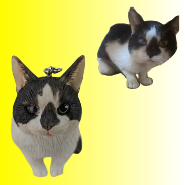 フィギュア 作成 フィギュア製作 写真からフィギュア ペット、ペット 3d フィギュア、愛猫 うちの子 人形 オーダーメイド