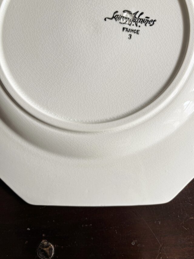 B＊サルグミンヌ オクトゴナル フランス 皿24.5cm アンティーク B