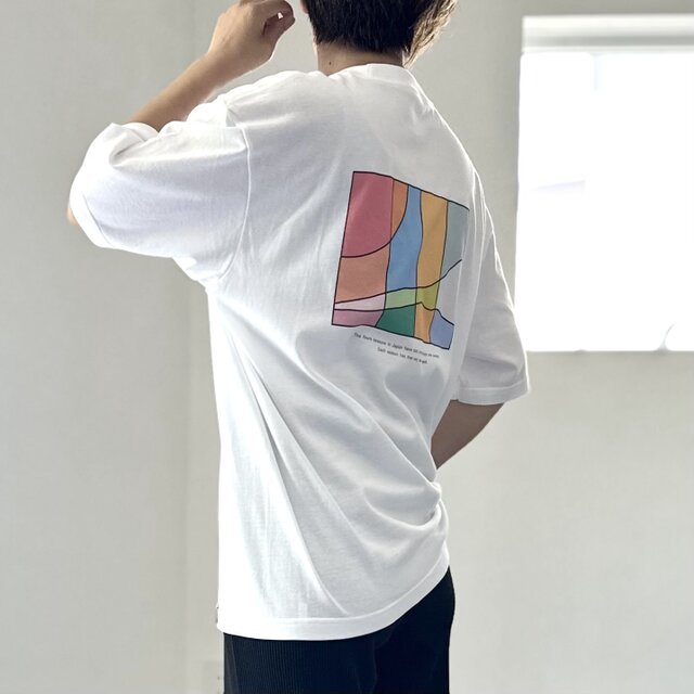 ユニセックス】four seasonsバックプリント ビッグシルエットTシャツ 5