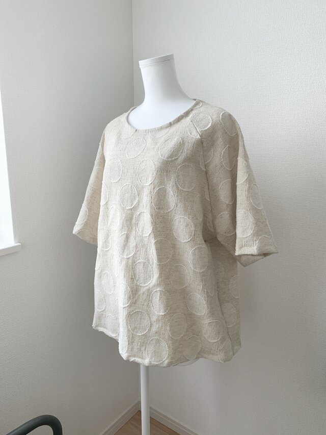 Lサイズリネンラグランプルオーバー