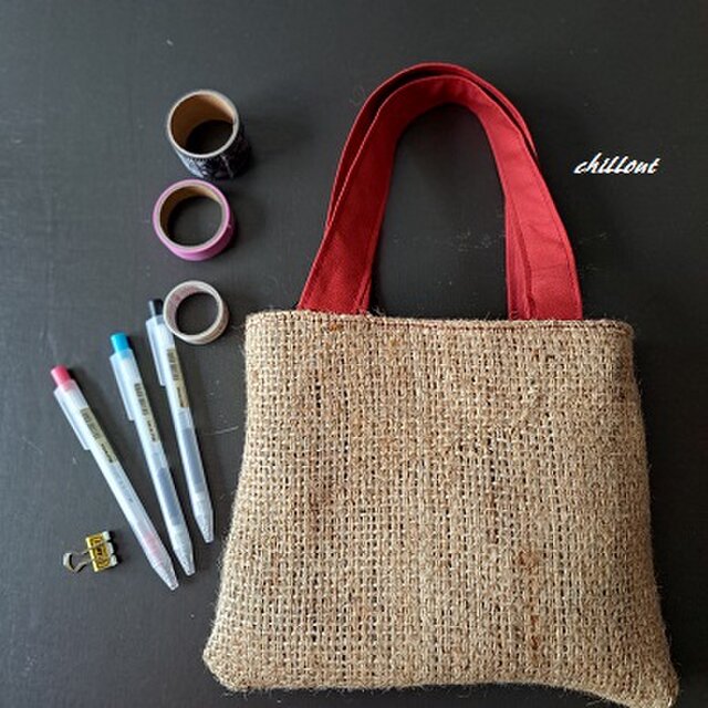 【sale】【コーヒー麻袋バッグ】Coffee Hemp Bag：ミニトート【0771】