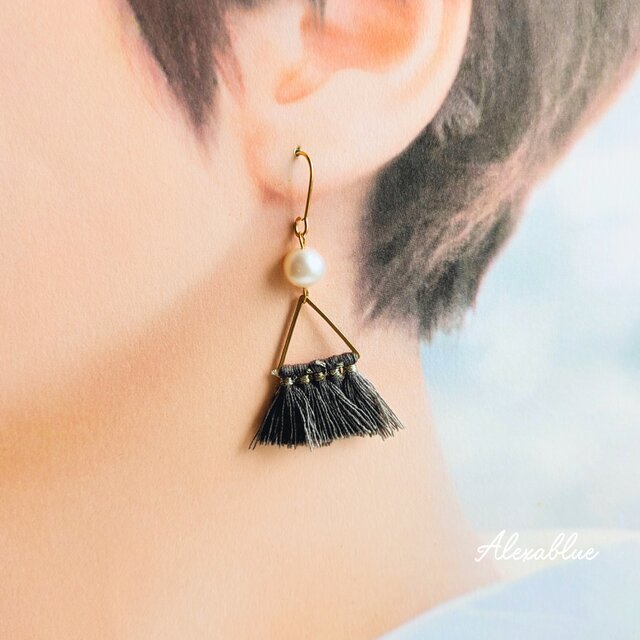 グレータッセル 淡水パールピアス 大人可愛い 上品 シンプル ギフト