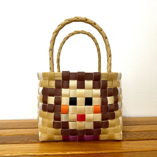 猿　モンキー　チンパンジー★プラカゴ★温泉・プール・海・お砂場•スパバッグ　温泉バッグ　プラバッグ　エコバッグ　PPバンド　　