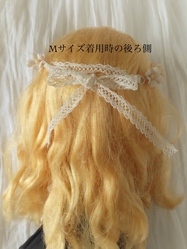 ドール用染め花の花冠（アンティークホワイト） | iichi 日々の暮らし