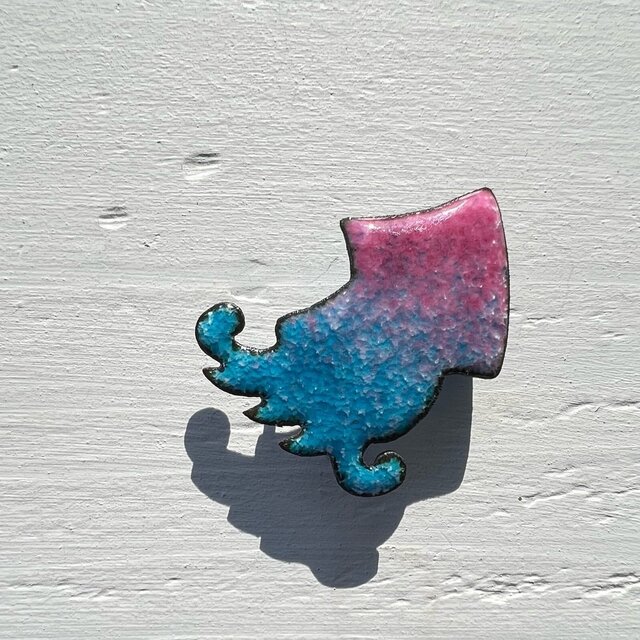 【10%off】帯留 『水中イカ』 SHIPPO　浴衣