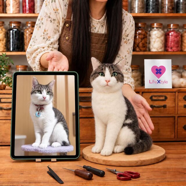 愛猫 記念品 羊毛フェルト｜世界に一つのオーダーメイド | iichi 日々