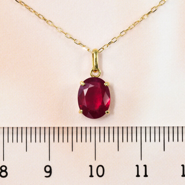 ルビーk18ペンダントトップ K18ルビーペンダントトップ