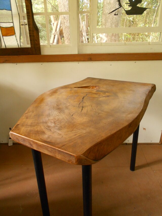 自然形状の木製座卓 木製自然形状座卓 1枚物の木製座卓 座卓 木製 座