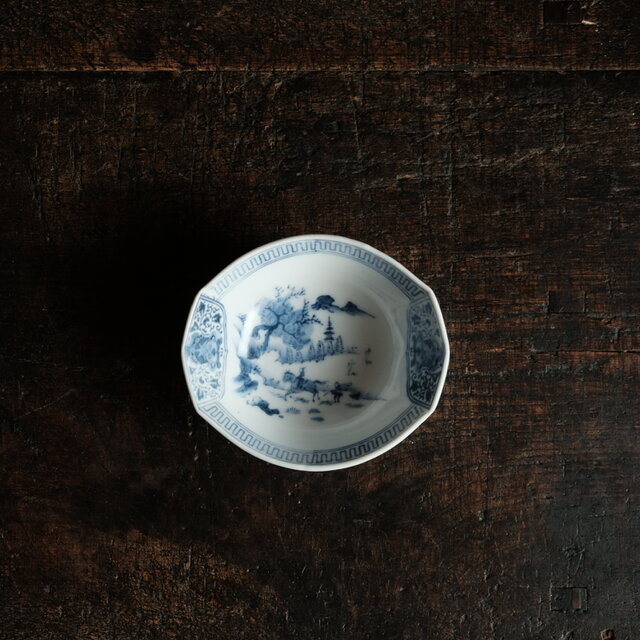硯 中国 染付 焼物 書道具 文房具 アンティーク 古美術 骨董品