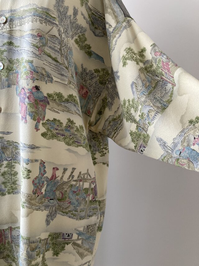 着物リメイク シャツワンピース 東海道 | iichi 日々の暮らしを