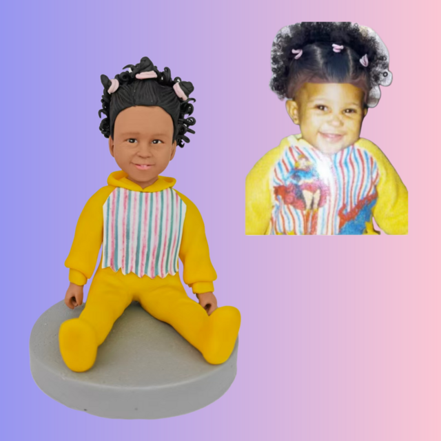 子ども 誕生日プレゼント、出産祝い 妊婦　男の子 女の子 オーダーメイド 似顔絵 人形、赤ちゃん・ベビー 写真 から フィギュア