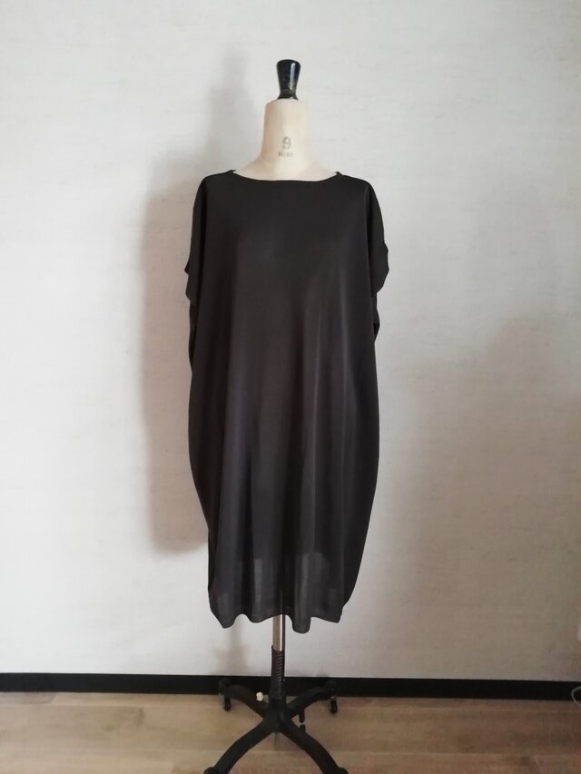 【特別提供品】ドレッシイ♡モモンガポンチョワンピース　ダークブラウン