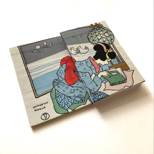 参考展示品】『桜さく島 見知らぬ世界』 竹久夢二御朱印帳 詩集 美人画