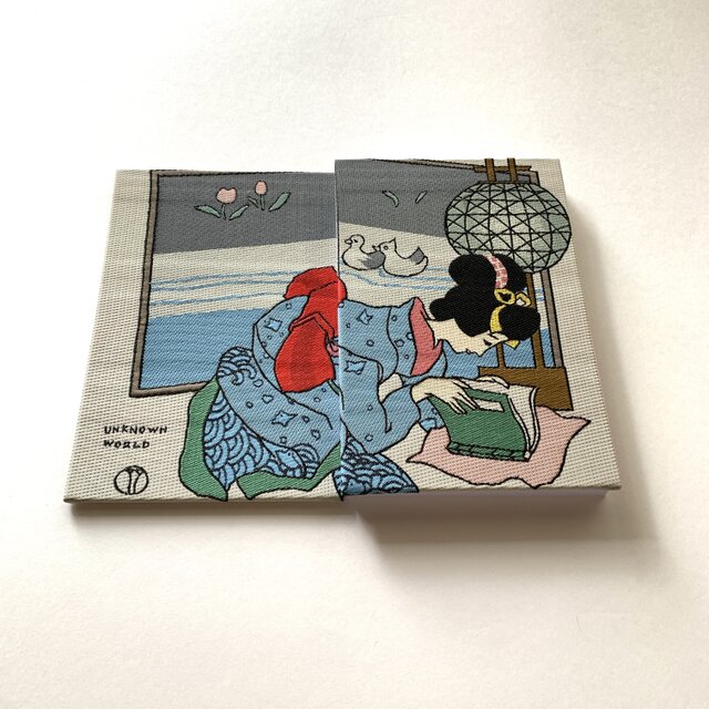 参考展示品】『桜さく島 見知らぬ世界』 竹久夢二御朱印帳 詩集 美人画