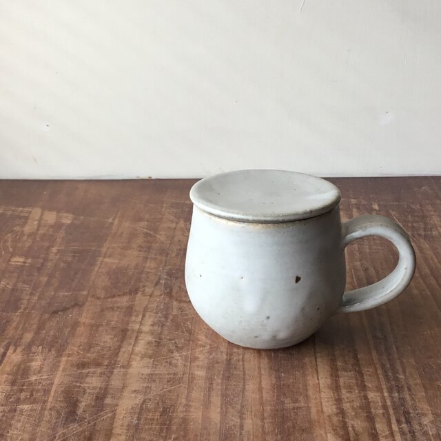 蓋付マグカップ　雪色