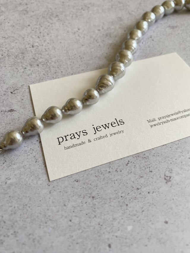 Baroque Pearls Necklaces （シルバーバロックドロップネックレス