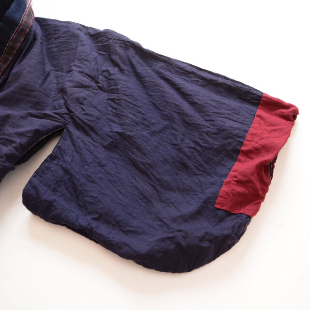 藍染め木綿　裂織り　蔵から出てきた昔の野良着　未着用？ 藍染め木綿 裂織り 蔵から出てきた昔の野良着 未着用？