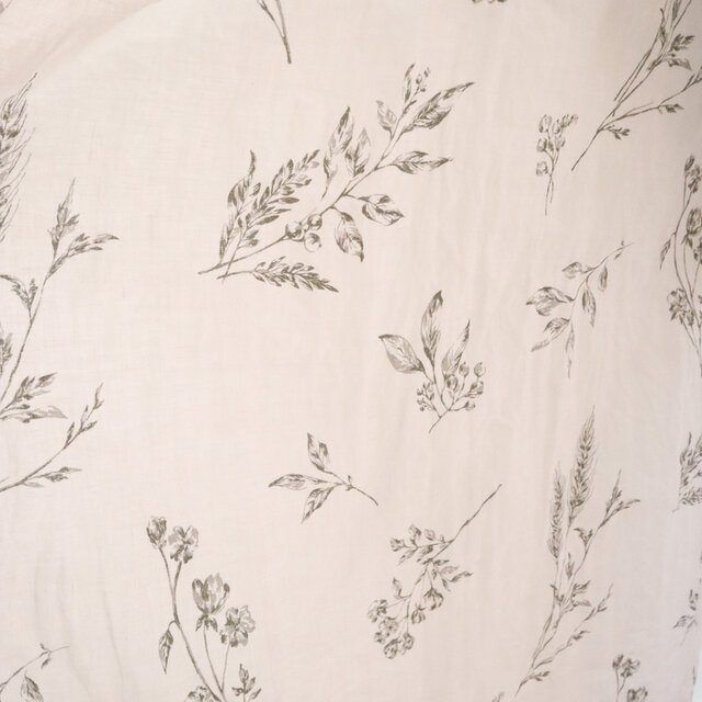 優しげな花柄リネンのカシュクールワンピース | iichi 日々の暮らしを