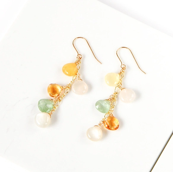Bloom Marron]イエローオパールxグロッシュラーガーネットx