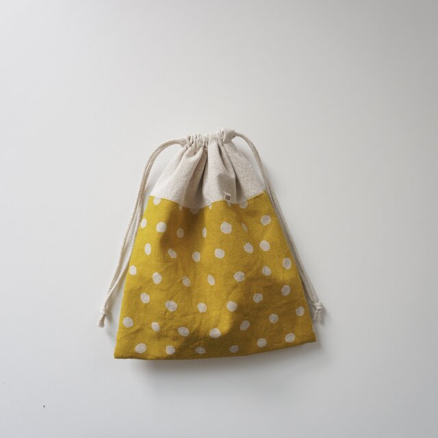 巾着　マスタード