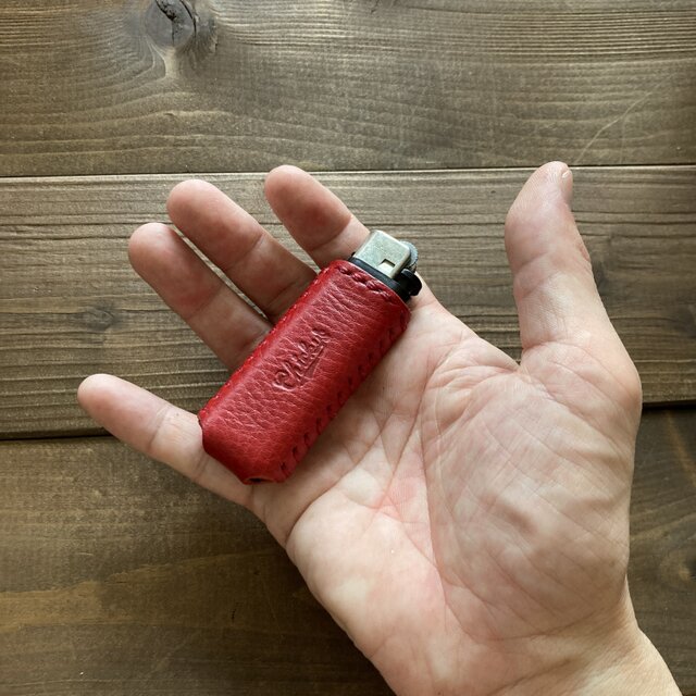 ライターカバーtype-3カスタム(赤×黒・トスカーナver.)