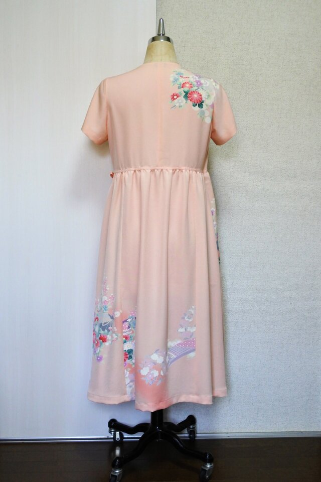 着物リメイク カシュクールワンピース | iichi 日々の暮らしを心地よく