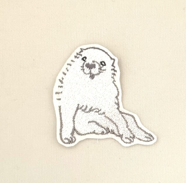 刺繍ワッペン□長沢芦雪□小さな犬□仔犬 | iichi 日々の暮らしを