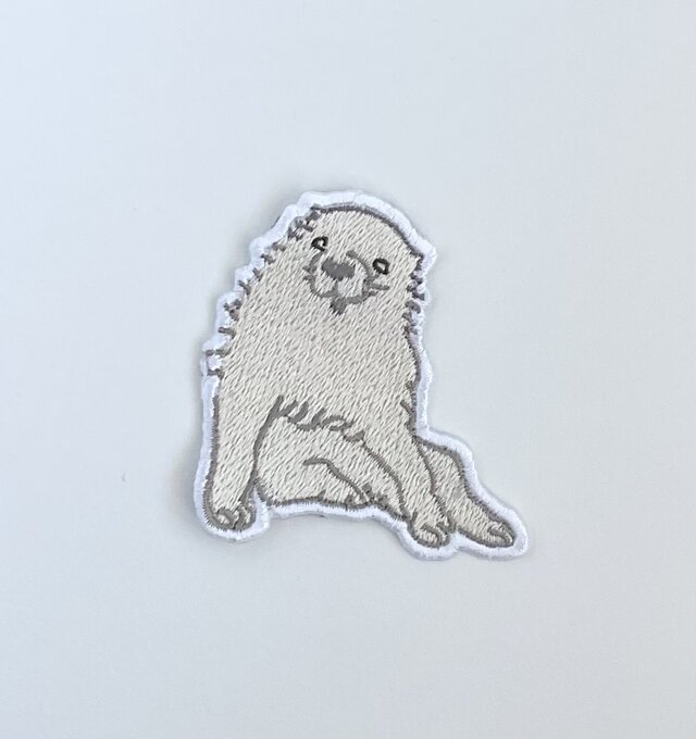 刺繍ワッペン□長沢芦雪□小さな犬□仔犬 | iichi 日々の暮らしを