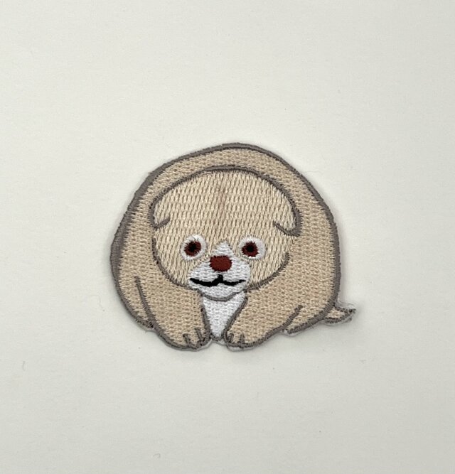 刺繍ワッペン■中村芳中■小さな犬■仔犬