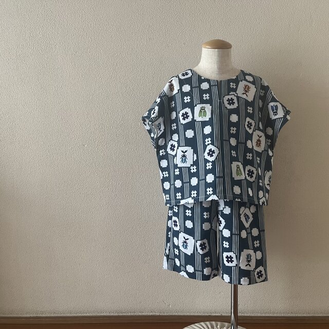 子供　浴衣地セットアップ　90〜110〈受注製作〉