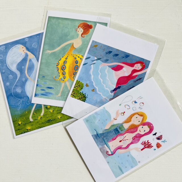 人魚セット【 オリジナルポストカード 　お得なセット販売】