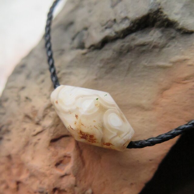 アンティーク　緒　ジュンネ発掘　瑪瑙　＋　ヴェネチアン　ネックレス　千世 chitose