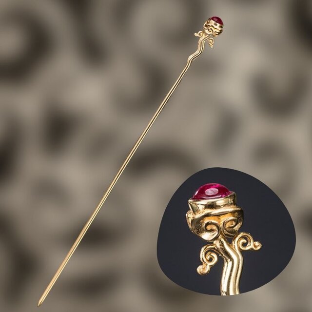 唐草模様のかんざし - 日常のコーディネートにも　K182