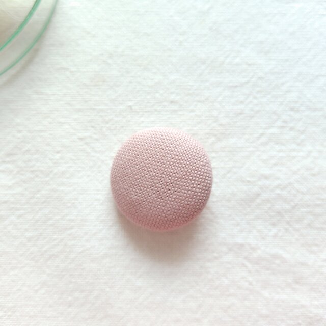 ブローチ／グレイッシュピンク／Мサイズ／【情景バッグ カスタマイズ】