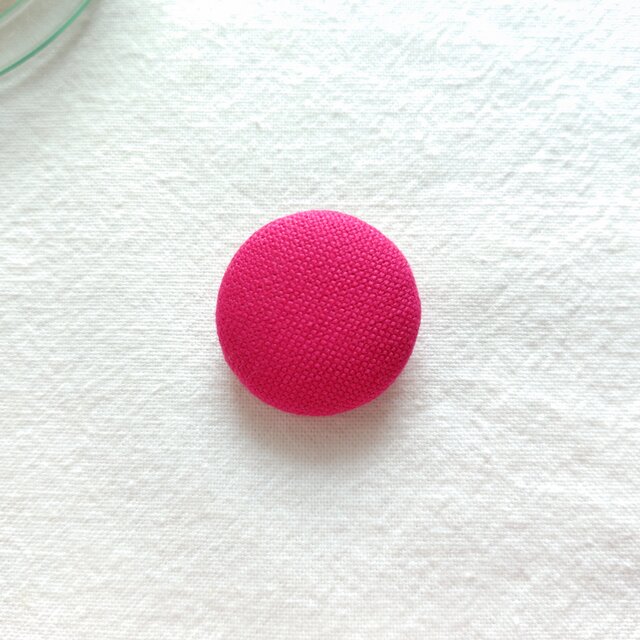 ブローチ／チェリーピンク／Мサイズ／【情景バッグ カスタマイズ】