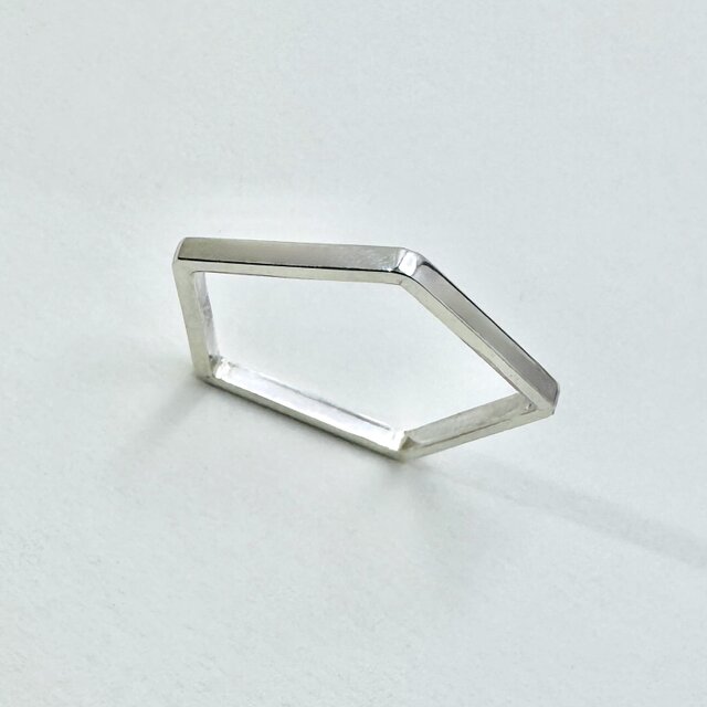 シルバー装飾リング 約1.5cm キラキラペアリング シルバー 1.5mm幅 シンプル好きな方にお