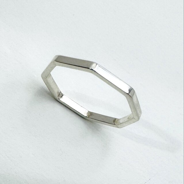 Pentagon ring  Silver / 八角形リング シルバー　〜Designed by Hanauta〜