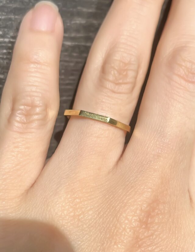 Hachikaku ring K18 / 八角リング K18 ゴールド 〜Designed by Hanauta