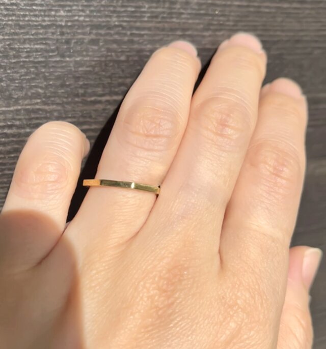 Hachikaku ring K18 / 八角リング K18 ゴールド 〜Designed by Hanauta