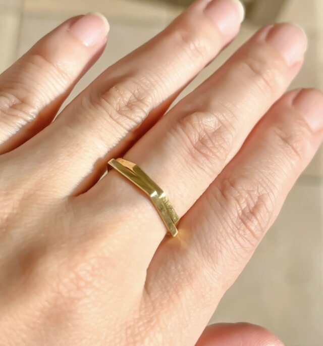Hachikaku ring K18 / 八角リング K18 ゴールド 〜Designed by Hanauta