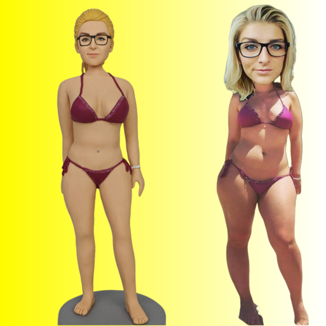 誕生日プレゼント 女性 彼女 オーダーメイド 似顔絵 人形 女友達  写真 から フィギュア 妻 奥さん 肖像画 感謝 車飾り