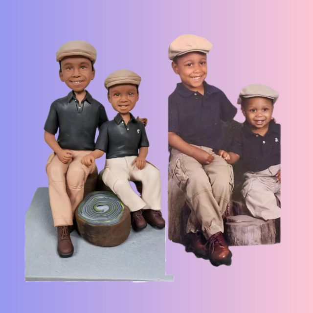 子ども 誕生日プレゼント、出産祝い 妊婦　男の子 女の子 オーダーメイド 似顔絵 人形、赤ちゃん・ベビー 写真 から フィギュア