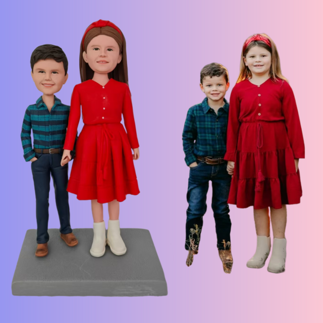 子ども 誕生日プレゼント、出産祝い 妊婦　男の子 女の子 オーダーメイド 似顔絵 人形、赤ちゃん・ベビー 写真 から フィギュア