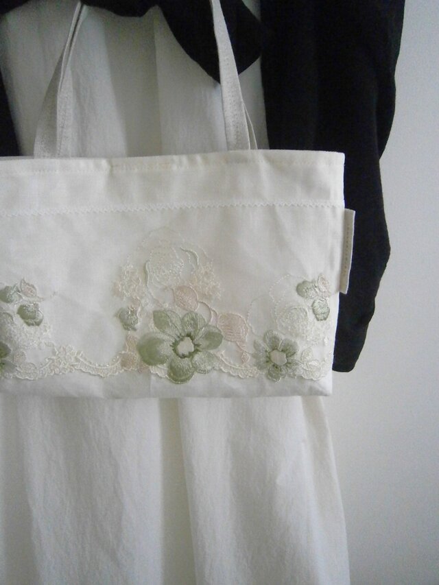 刺繍lace×linen 小さめtote＆pouch | iichi 日々の暮らしを