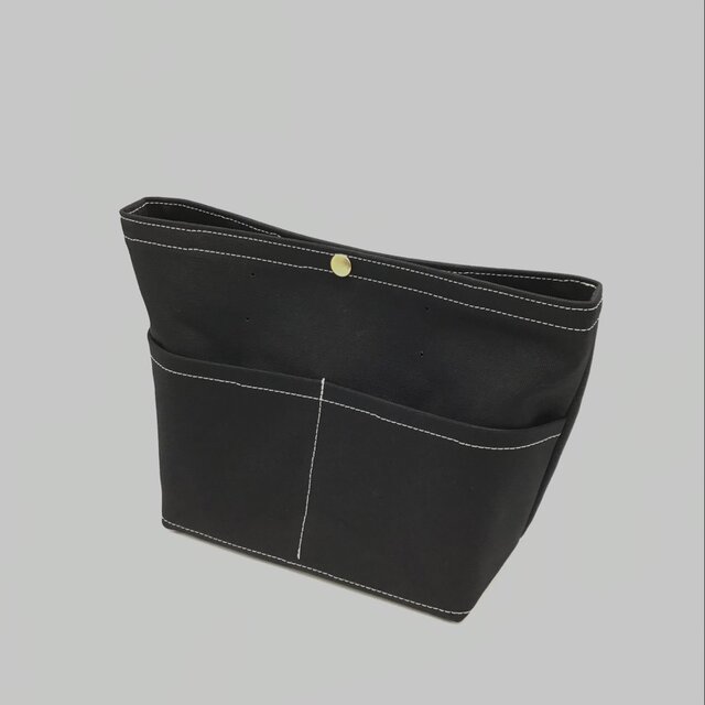 レザーハンドルが選べるキャンバストートバッグM（ハンドメイド／セミ