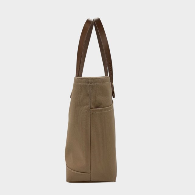レザーハンドルが選べるキャンバストートバッグL（ハンドメイド／セミ