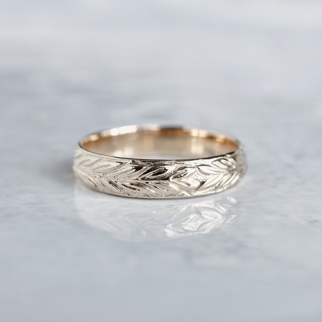 Laurel wreath ring 4mm [R113K10]