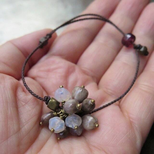 アンティーク ボヘミアンビーズ ＆ 数珠玉 ＋ オリッサブラス