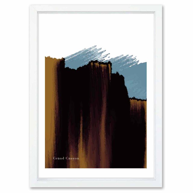グランドキャニオン　送料無料 　イラスト　A4〜A0　ポスター　アートポスター　アートsei検索新着順　3669
