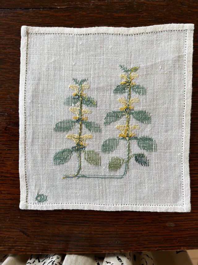 刺繍ミニクロス野の花シリーズ　B